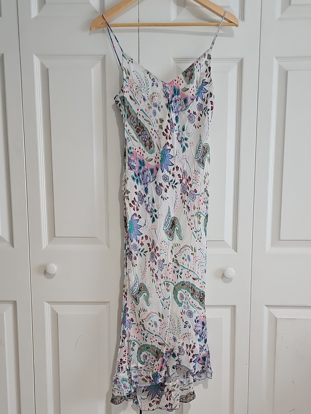Rampage Clothing Company Floral Paisley Ruffle Midi Dress Size 9